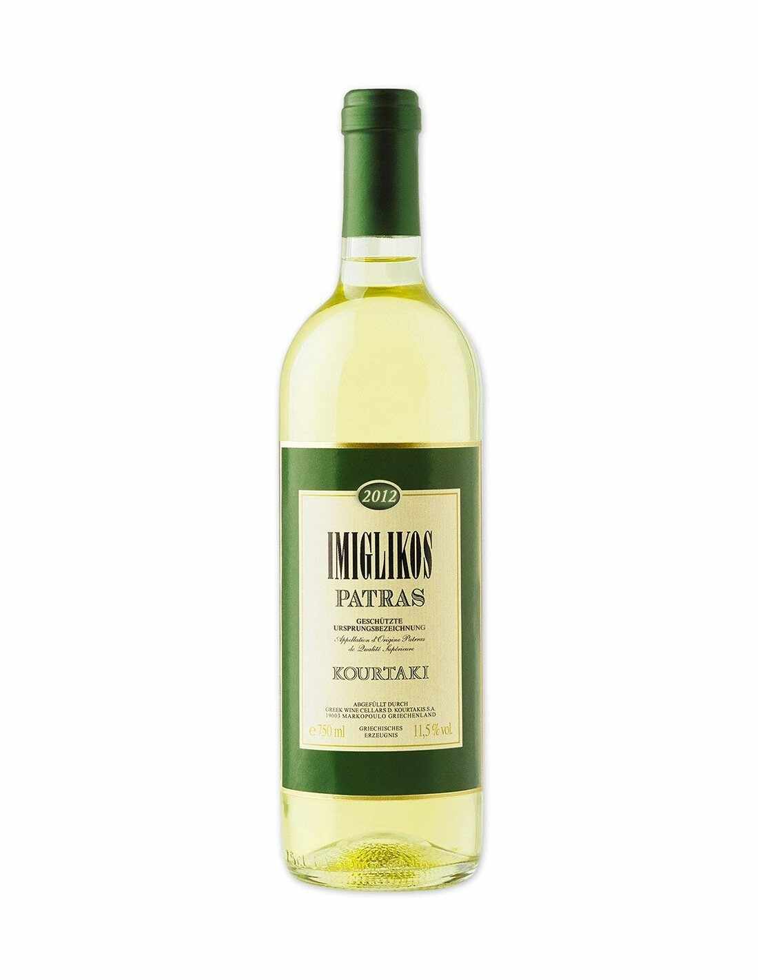 Vin alb sec, Rhoditis, Imiglikos Patras Peloponnesos, 0.75L, 12% alc., Grecia