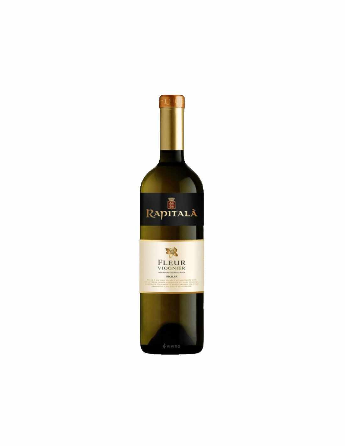 Vin alb sec, Viognier, RapitalÃ  Sicilia, 13% alc., 0.75L, Italia