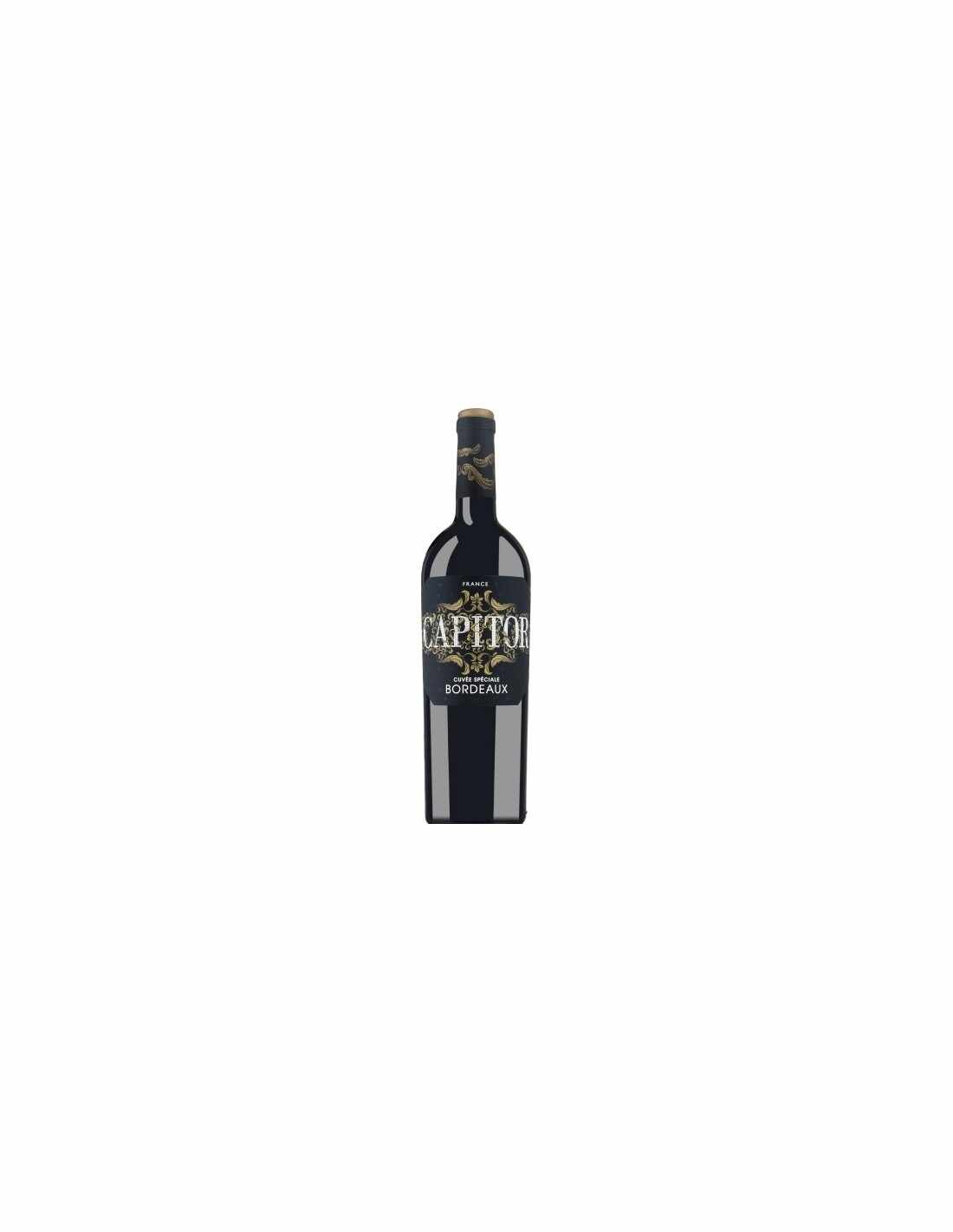Vin rosu, Cupaj, Capitor Cuvee Speciale Bordeaux, 0.75L, 13% alc., Franta