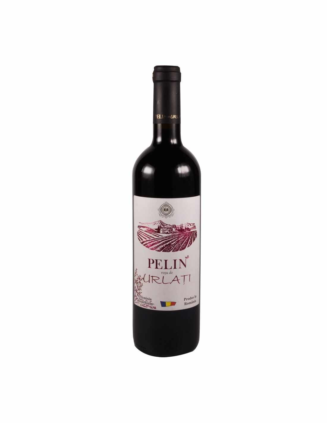 Vin rosu demisec, Cupaj, Pelin Dealu Mare, 0.75L, 12.5% alc., Romania