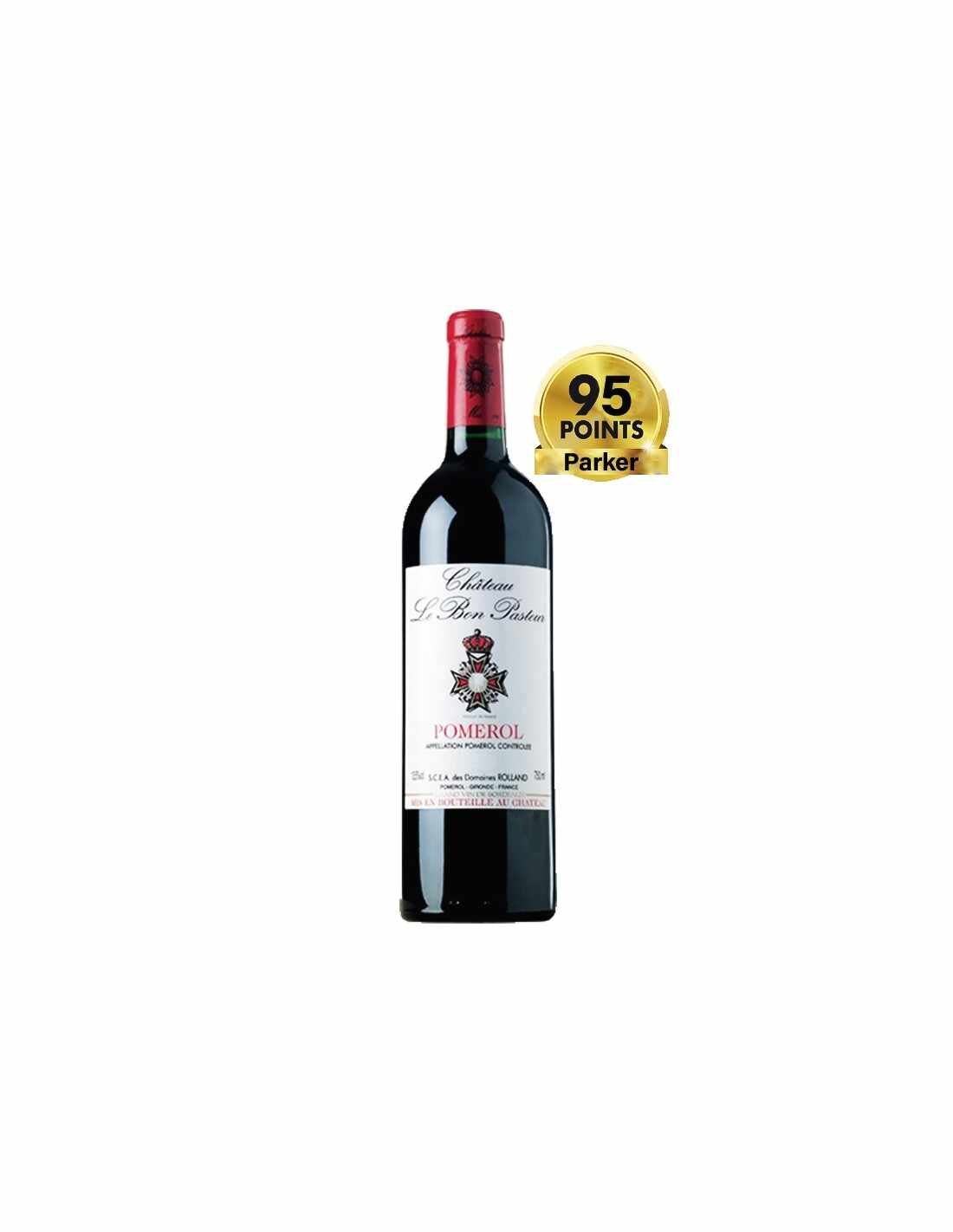 Vin rosu sec, Cupaj, ChÃ¢teau Le Bon Pasteur Pomerol, 0.75L, 13% alc., Franta