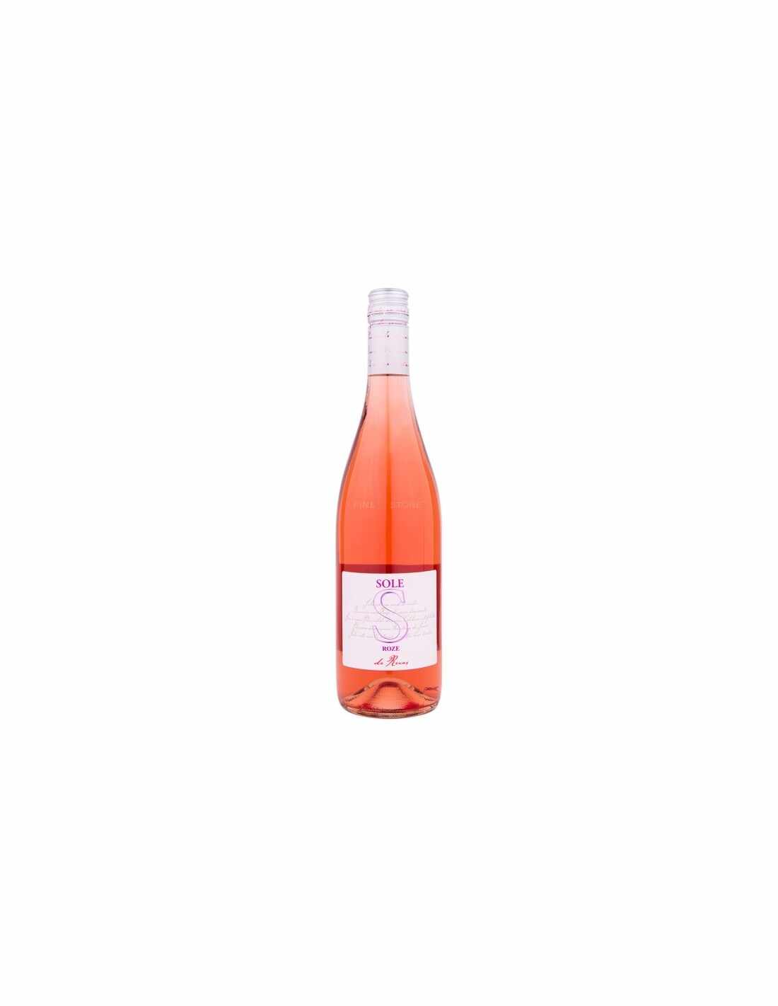 Vin roze sec, Cupaj, Sole Recas, 0.75L, 13.5% alc., Romania