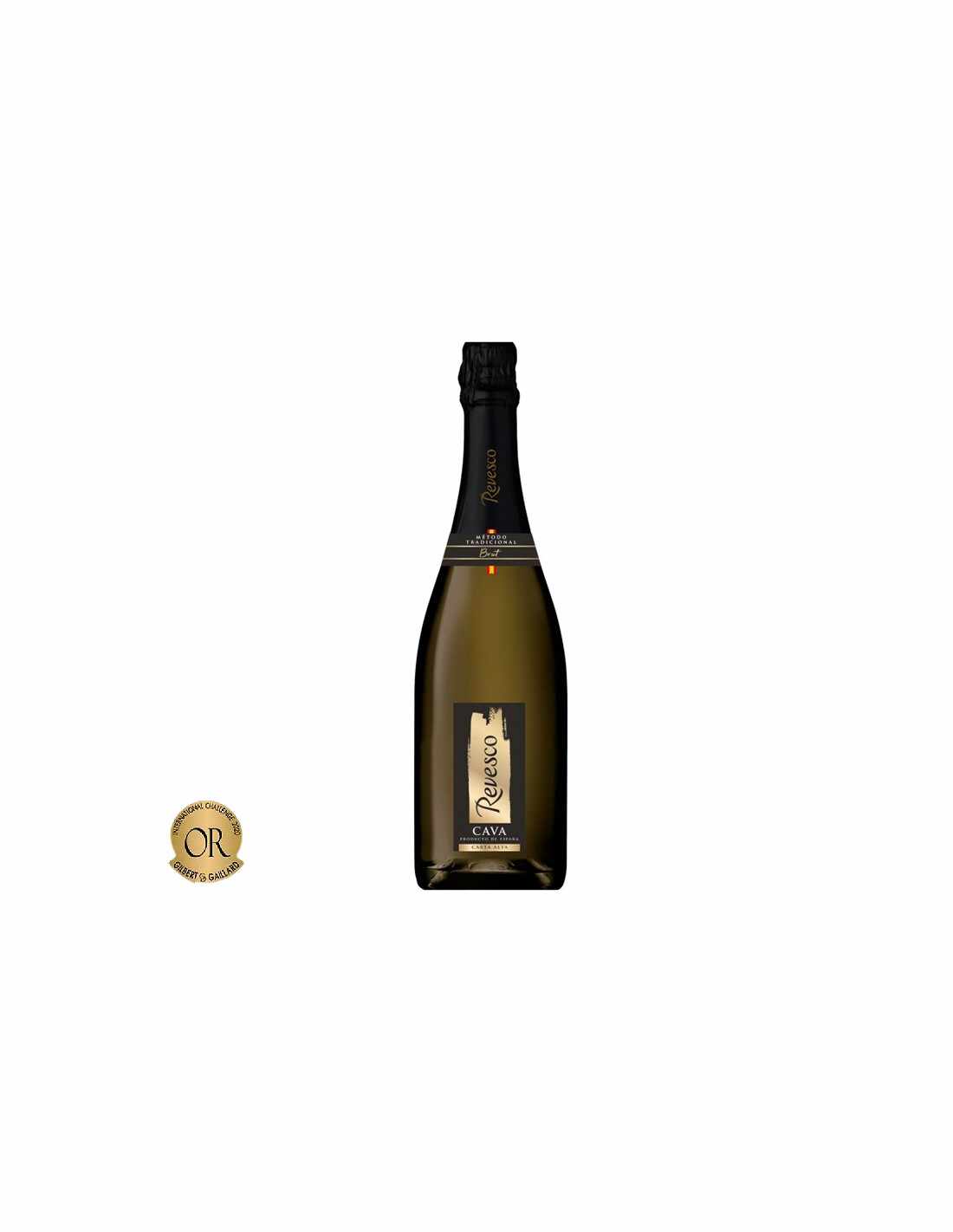 Vin spumant brut, Revesco Carta Alta Cava, 0.75L, 11.5% alc., Spania