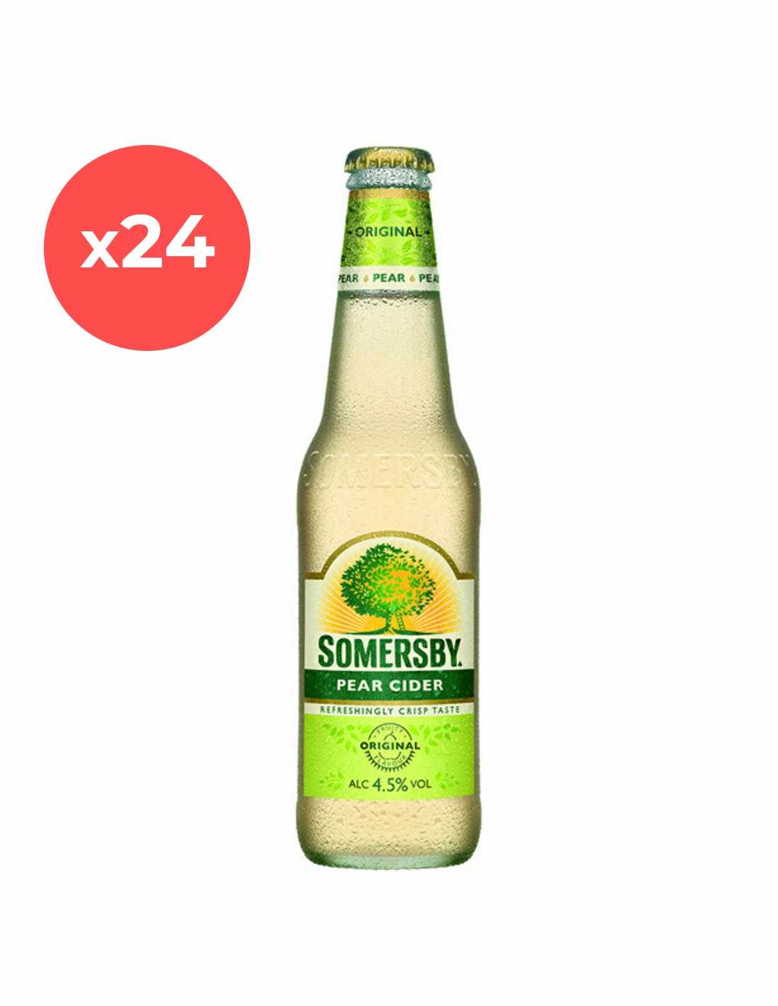 Bax 24 bucati Cidru de pere Somersby, 4.5% alc., 0.33L, sticla, Danemarca