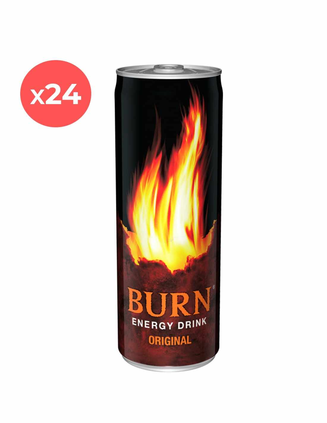 Bax 24 bucati Energizant Burn, 0.25L