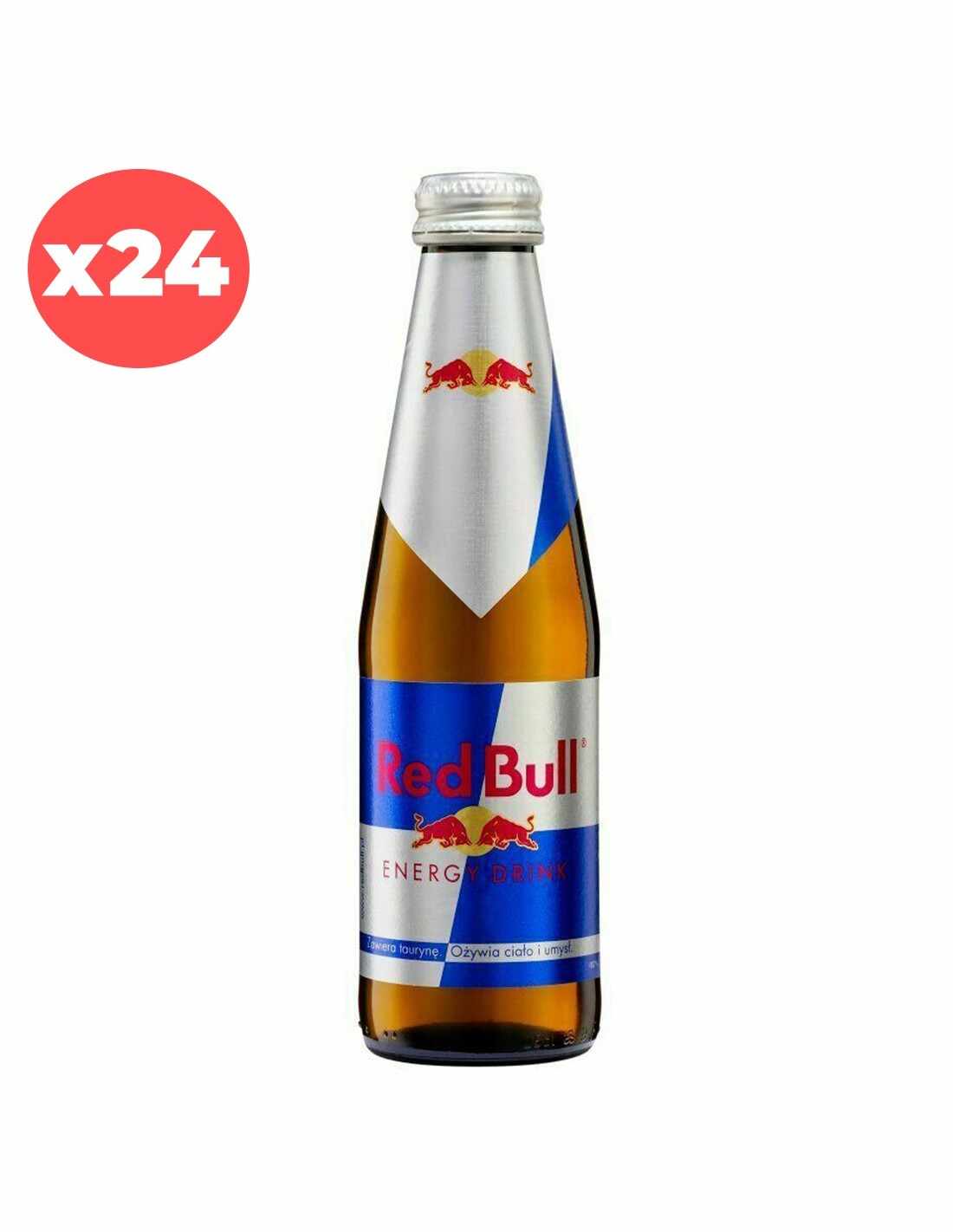 Bax 24 bucati Energizant Red Bull Glass, 0.25L