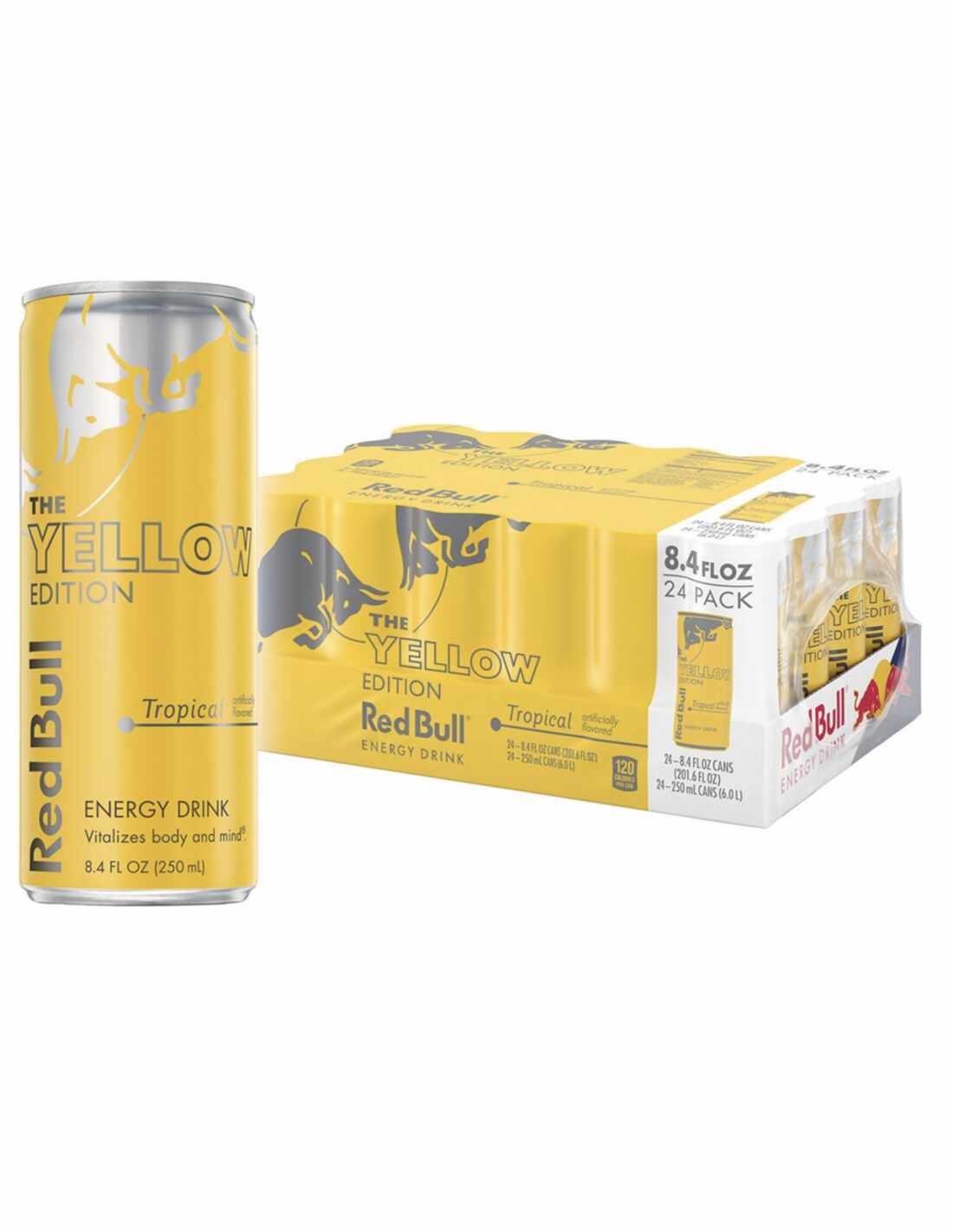 Bax 24 bucati Energizant Red Bull Tropical, 0.25L