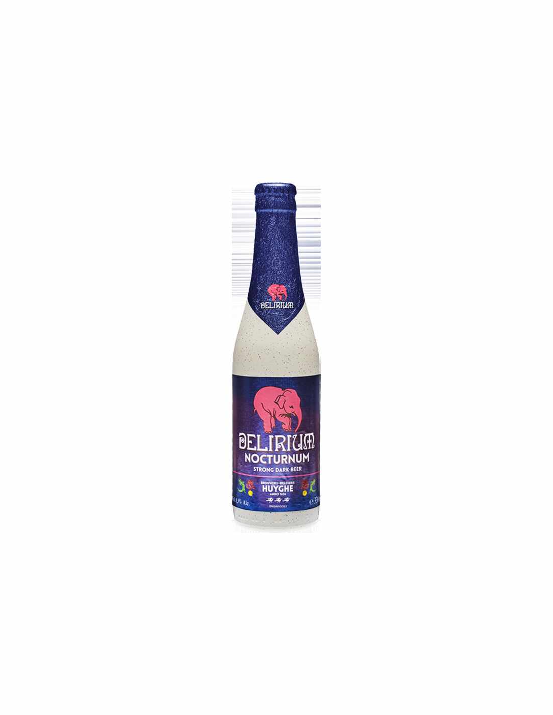 Bere blonda, filtrata Delirium Nocturnum, 8.5% alc., 0.33L, Belgia
