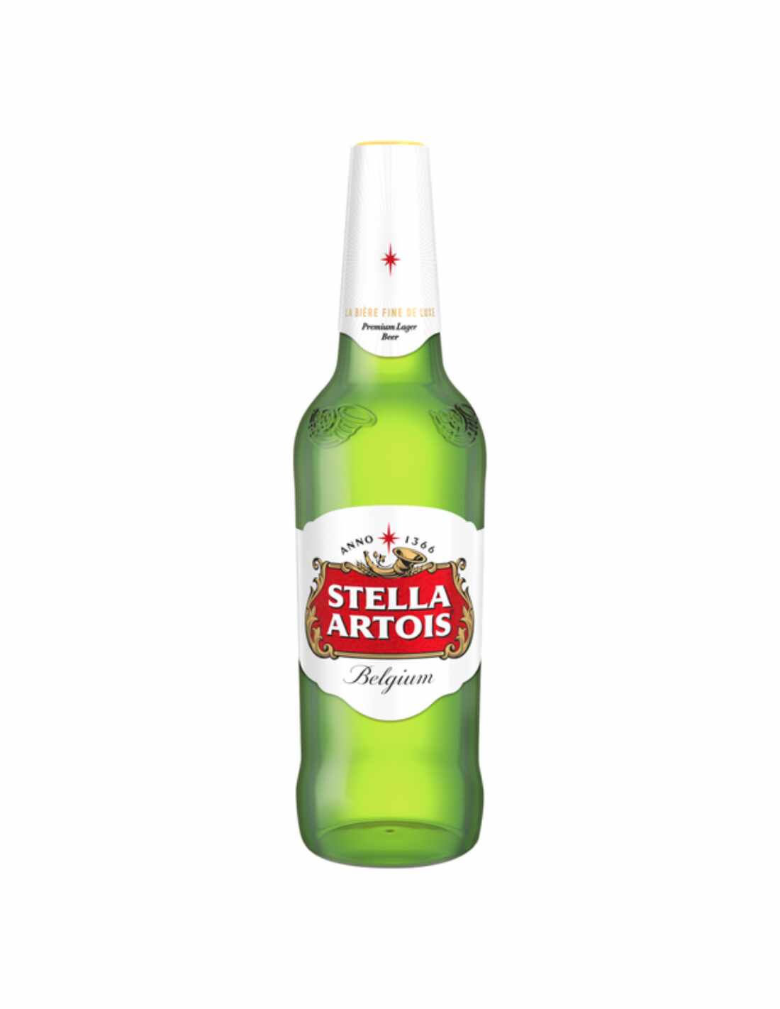 Bere blonda Stella Artois, 5% alc., 0.66L, Romania