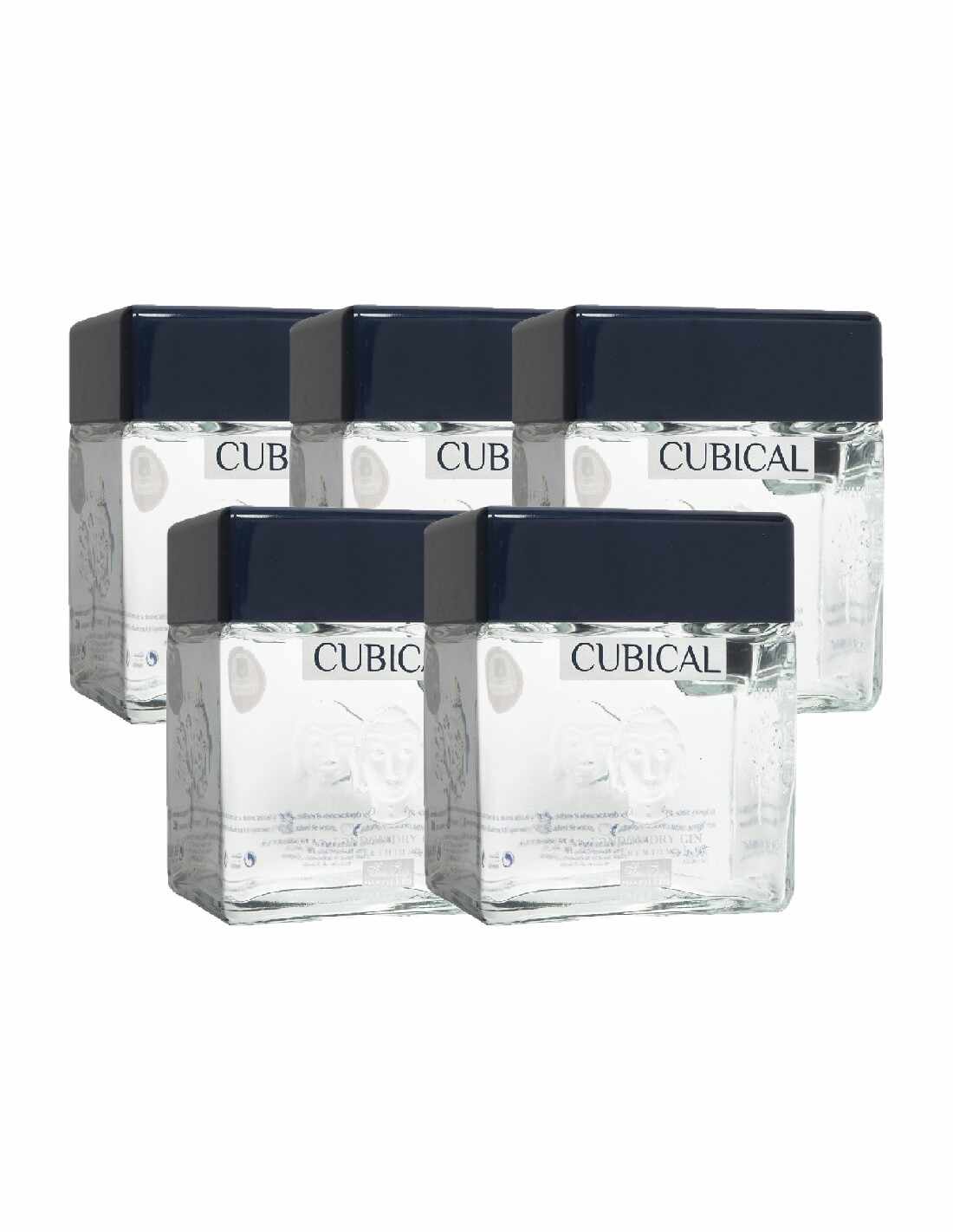 Pachet 5 sticle Gin Botanic Premium Cubical 40% alc., 0.7L, Spania