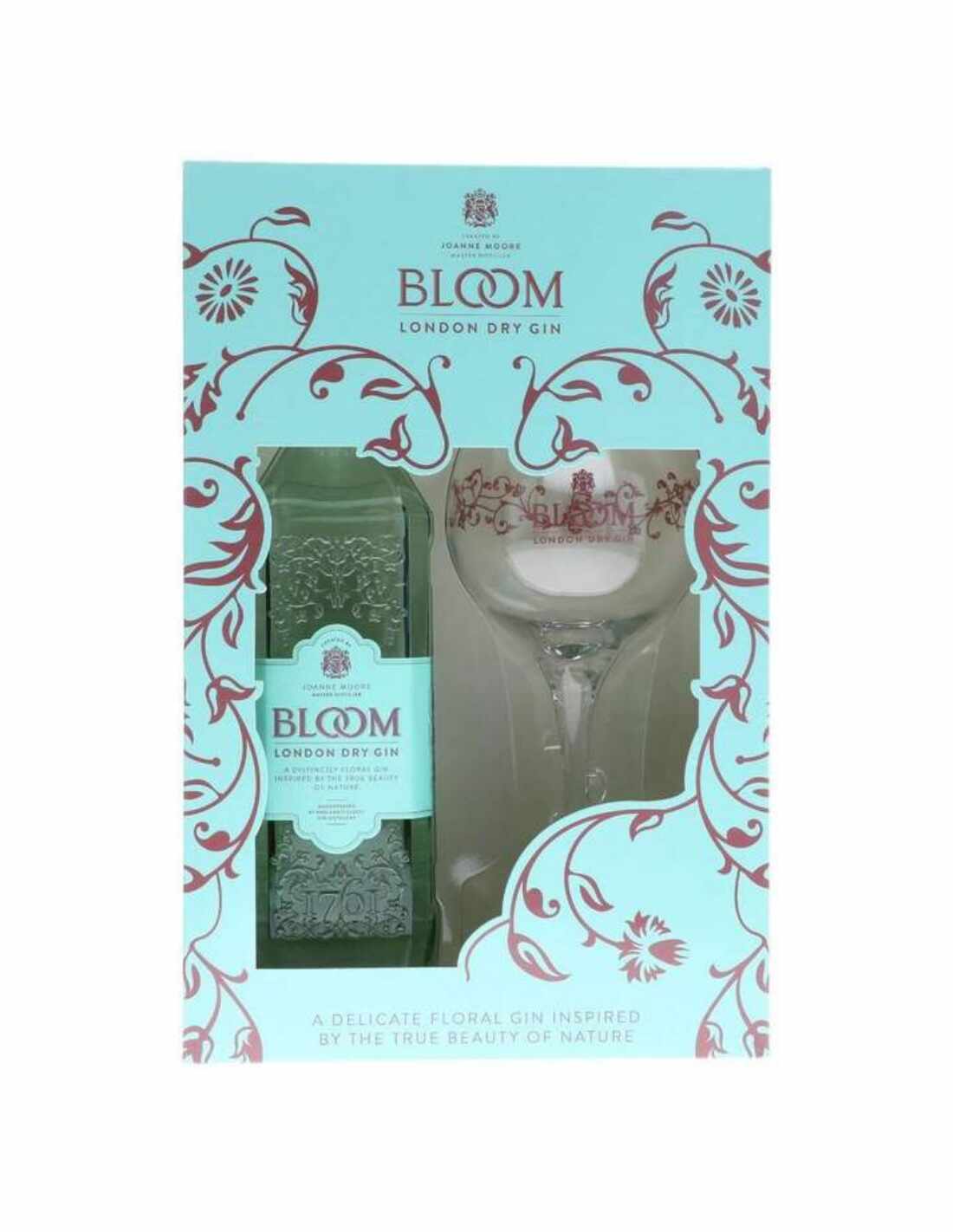 Set Cadou Gin Bloom + Pahar Copa, 40% alc., 0.7L, Anglia