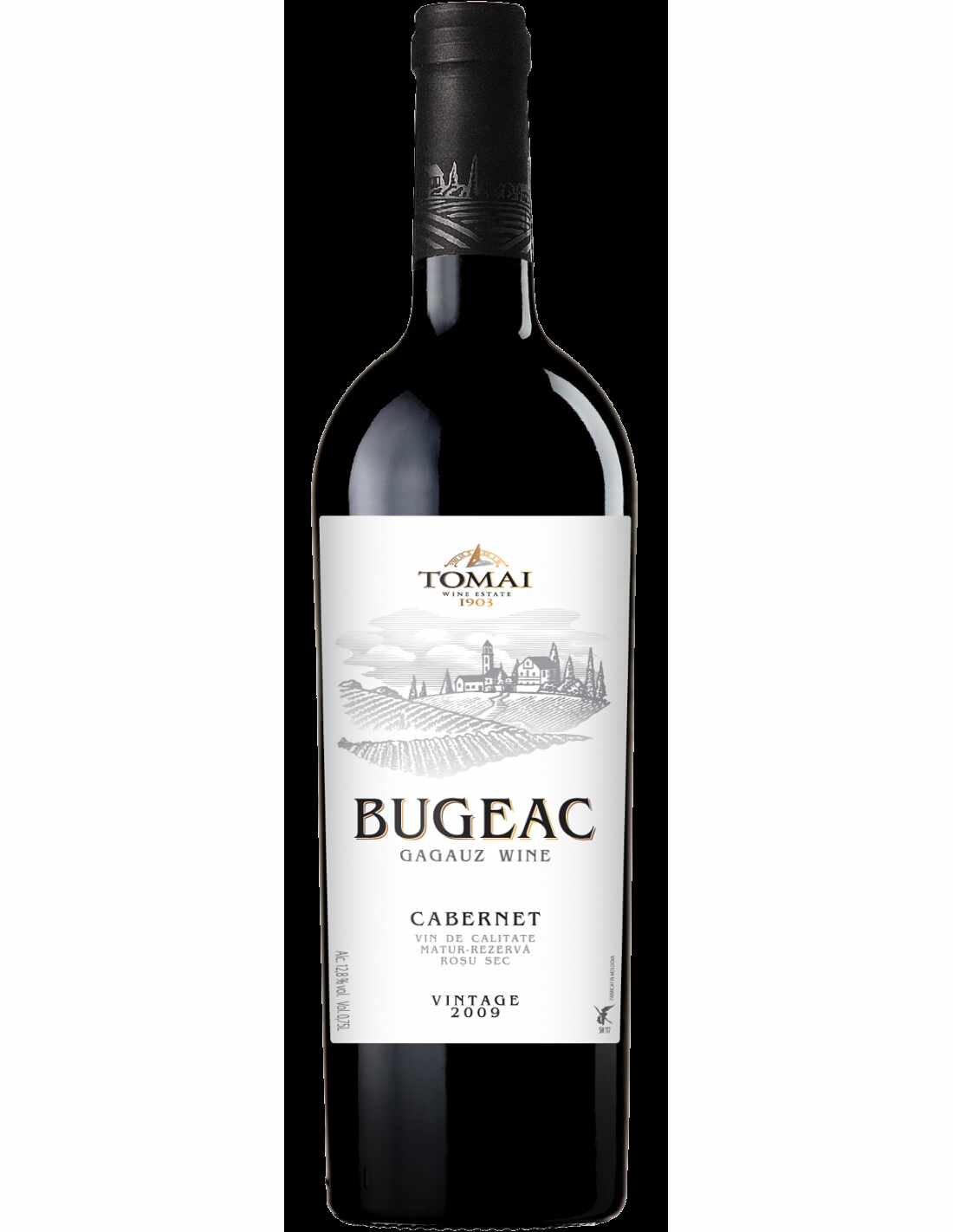 Vin rosu sec, Cabernet, Bugeac Tomai, 13% alc., 0.75L, Republica Moldova