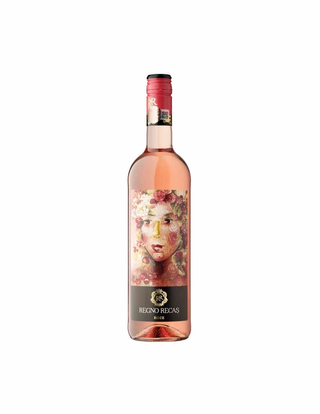 Vin roze demisec, Cupaj, Regno Recas, 12.5% alc.,0.75L, Romania