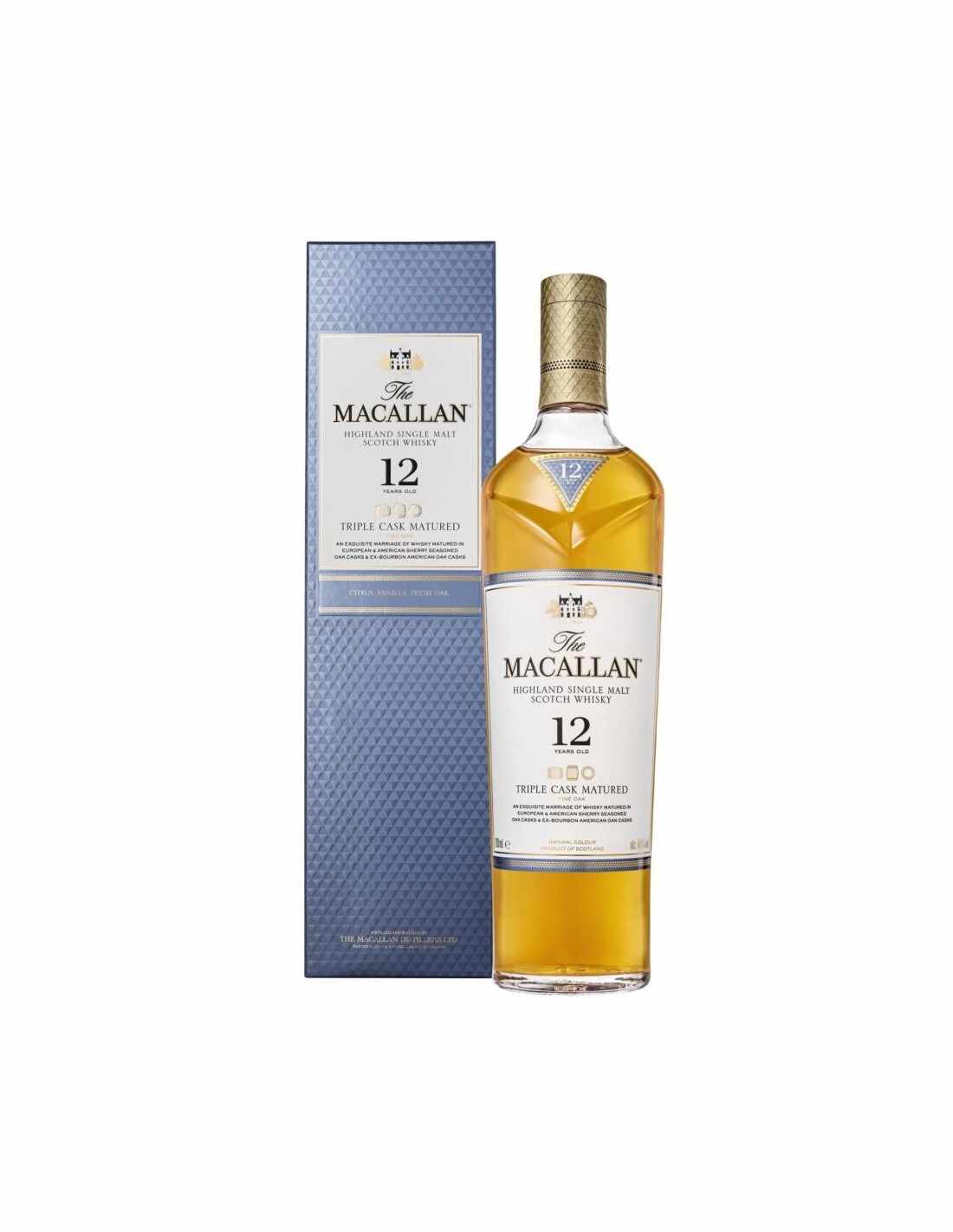 Whisky The Macallan Triple Cask 0.7L, 40% alc., Scotia