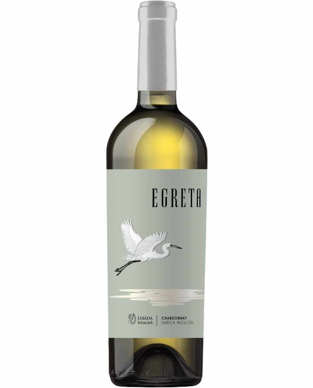 Vin alb - Lebada Neagra, Egreta, Chardonnay, Sec, 2019 | Lebada neagra
