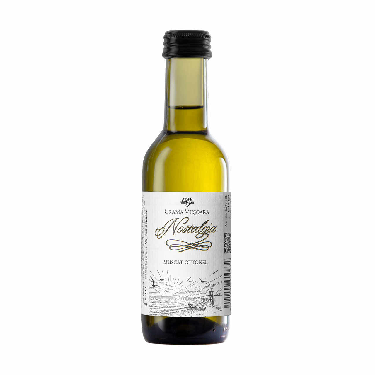 Vin alb - Muscat Ottonel - Nostalgia, 187 ml | Crama Viisoara