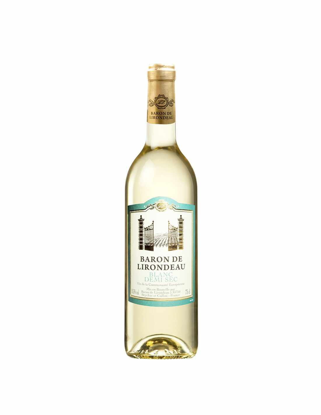 Vin alb demidulce Baron de Lirondeau Coteaux de Béziers, 0.75L, 10.5% alc., Franta