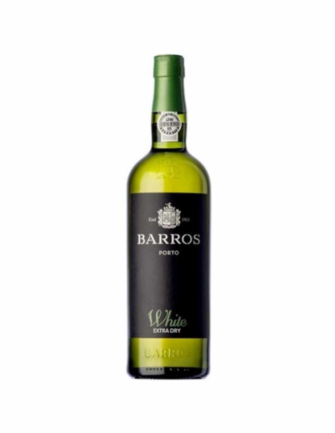 Vin porto alb sec, Barros White Extra Dry, 0.75L, 20% alc., Portugalia