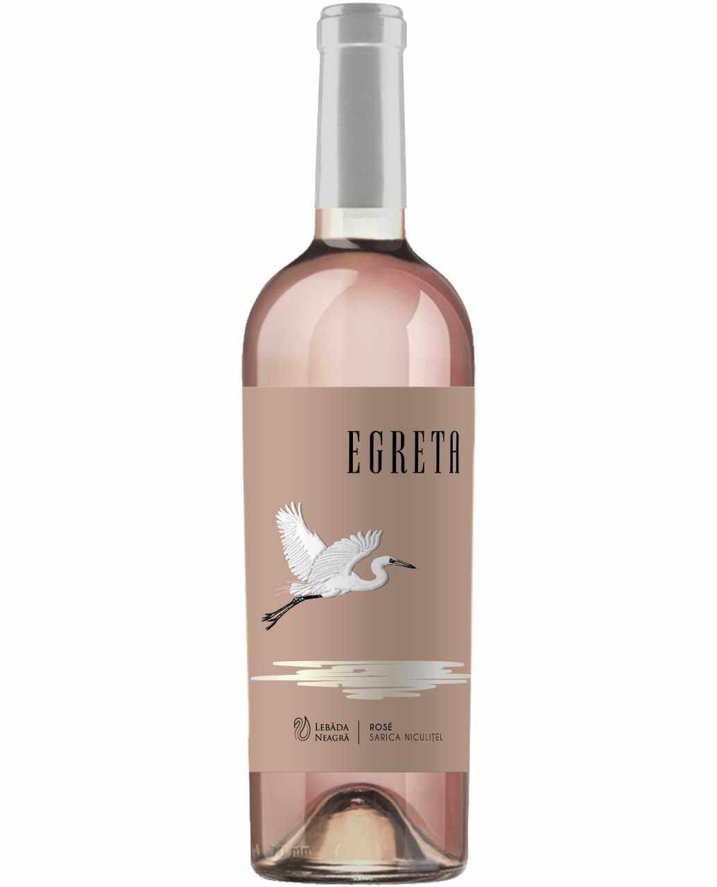 Vin rose - Lebada Neagra, Egreta, Merlot, Demidulce, 2019 | Lebada neagra