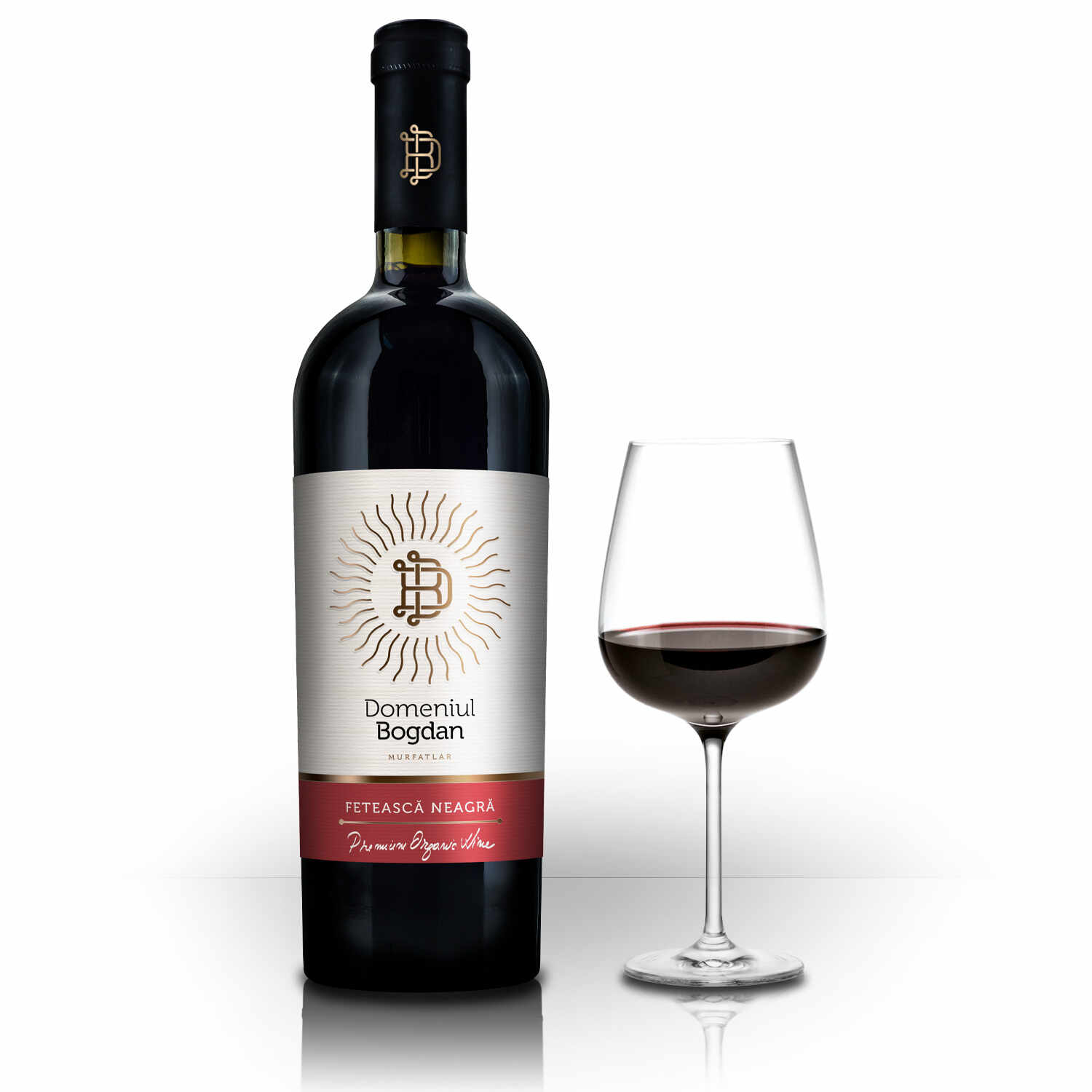 Vin rosu - Feteasca Neagra, Organic, sec, 2018 | Domeniul Bogdan
