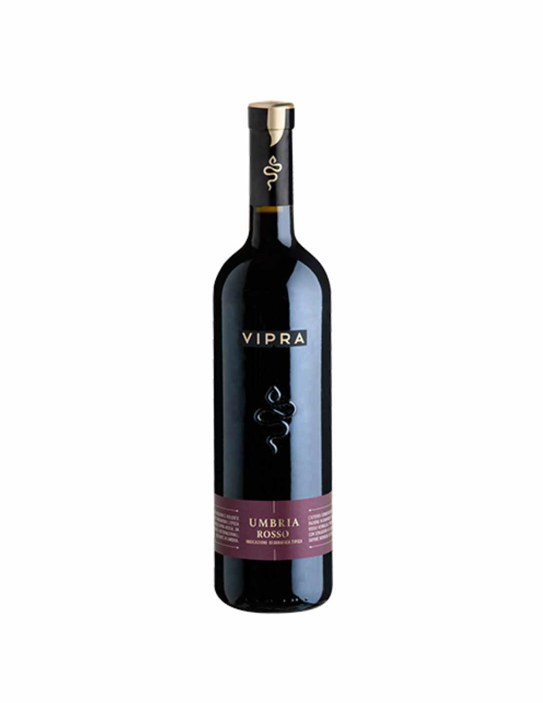 Vin rosu demisec, Vipra Rosa, Bigi Umbria, 0.75L, 13.5% alc., Italia