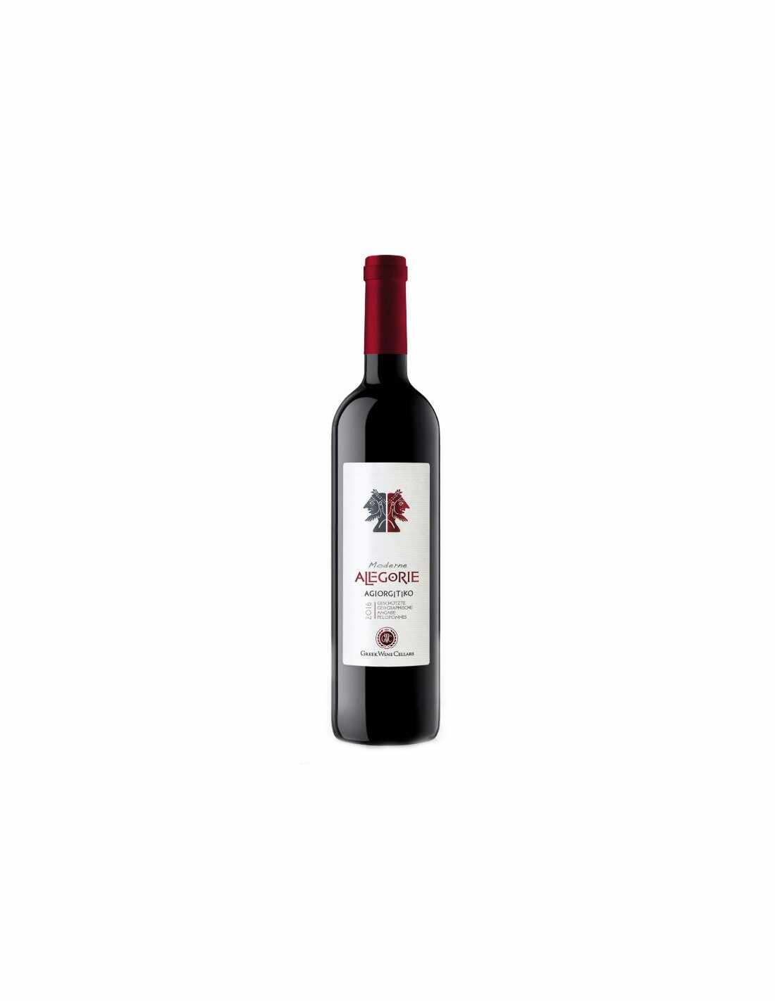 Vin rosu sec, Agiorgitiko, Allegorie, 0.75L, 13% alc., Grecia