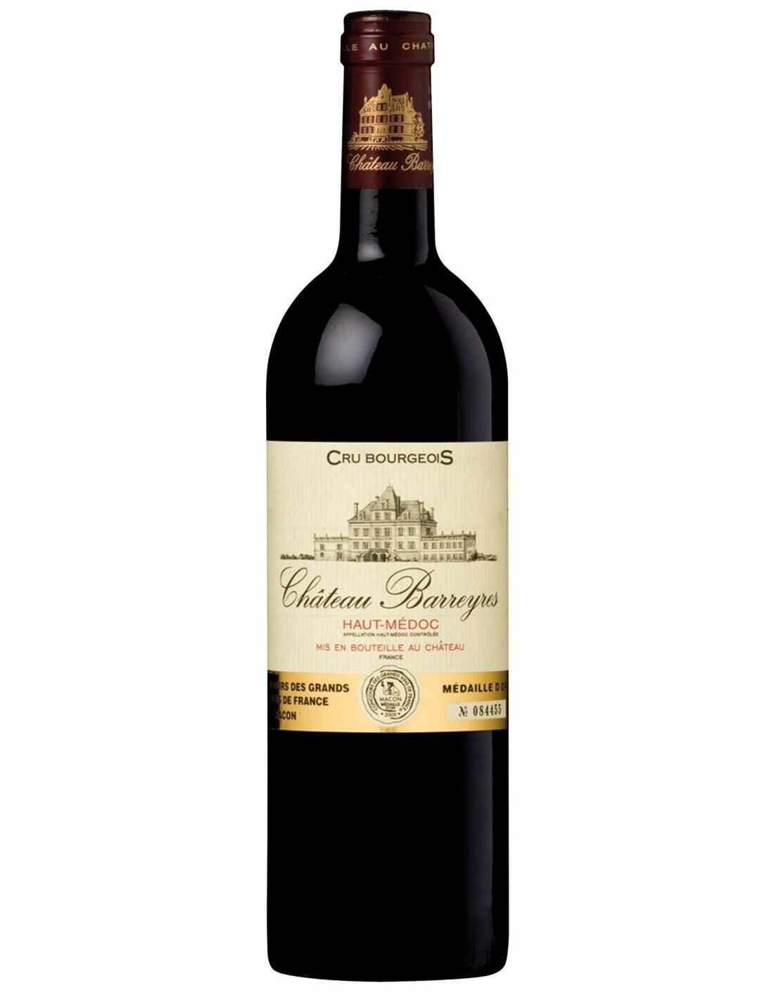 Vin rosu sec, ChÃ¢teau Barreyres, Haut-Medoc Bordeaux, 0.75L, 13% alc., Franta