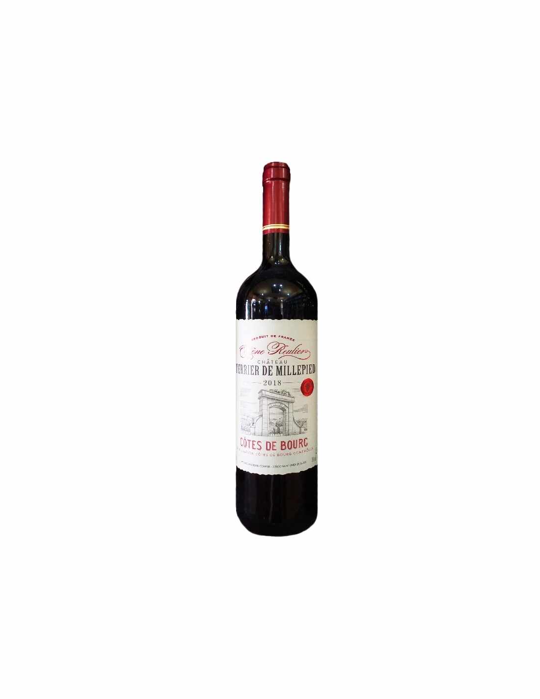 Vin rosu sec ChÃ¢teau Terrier de Millepied CÃ´tes de Bourg, 0.75L, 13% alc., Franta