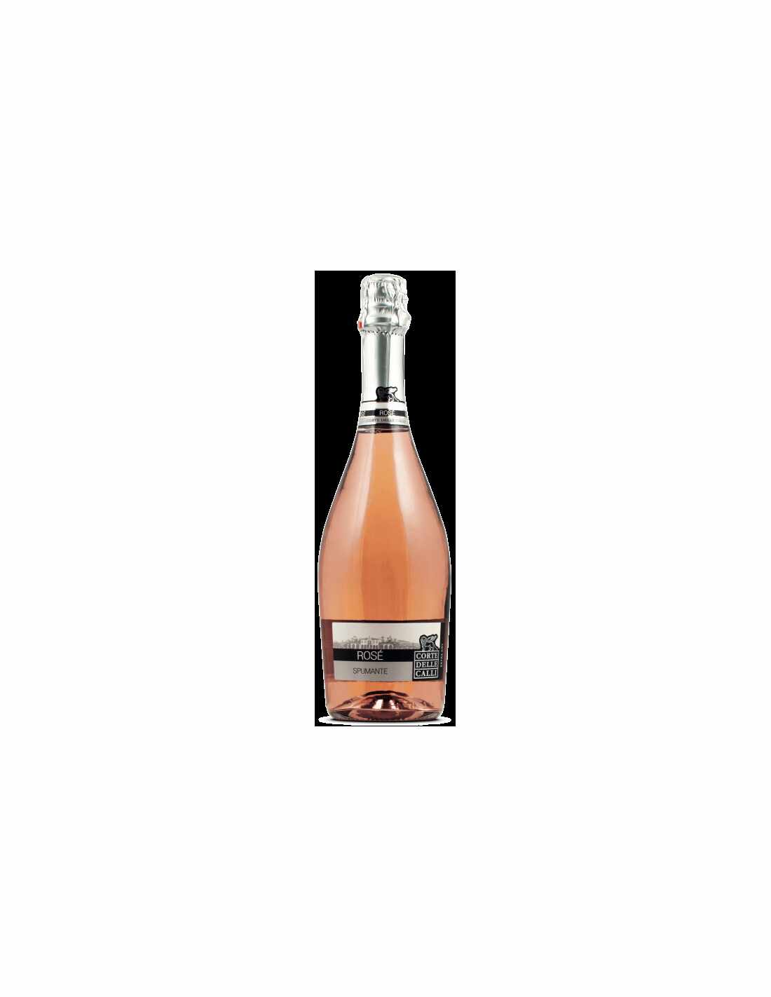 Vin spumant roze, Corte Delle Calli Extra Dry, 0.75L, 11% alc., Italia
